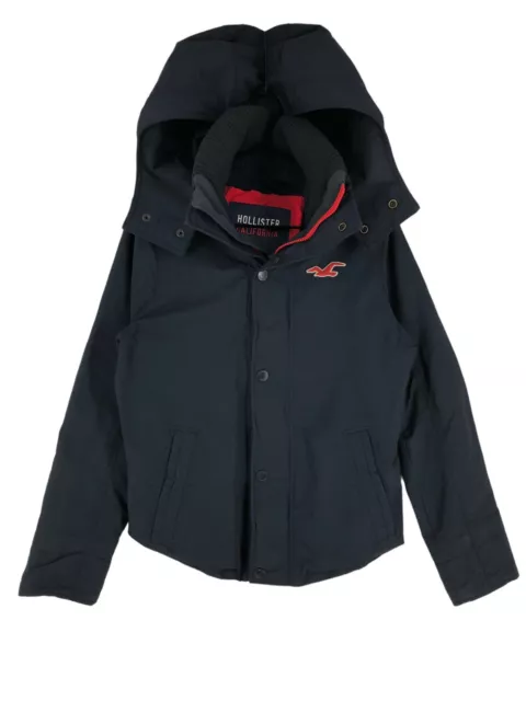 HOLLISTER VESTE HOMME Grand Capuche Fermeture Eclair Pact Poche Appliquee Marine EUR 50 78 PicClick FR
