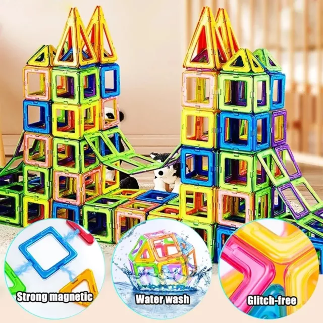 50Pcs Magnetic Building Blocks Multicolor Construction Building  colors