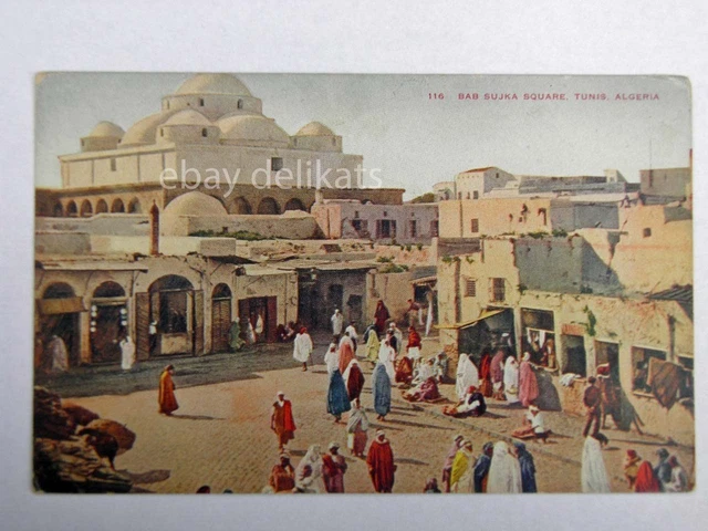 TUNIS TUNISIA MOSQUE ISLAM MUSLIM Algeria old postcard