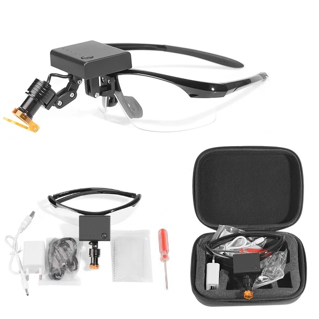 Dental Medical 5W LED Wireless Head Light with Optical Filter & Glasses 2 in 1