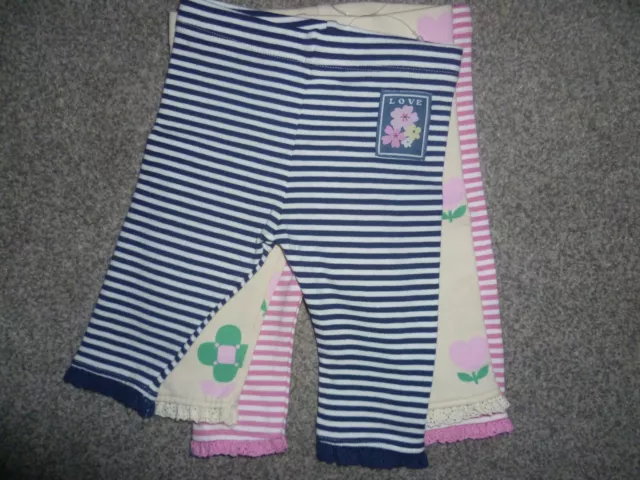 M&S Baby Girls Leggings x 3 Age 0-3 Months BNWT