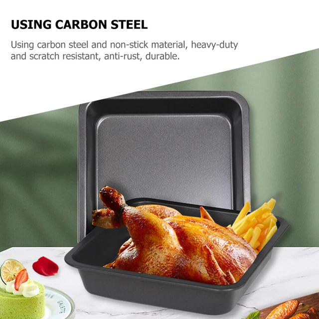 Cyimi Teglia Polpettone Con Sgocciolatoio - 2 Pezzi Antiaderente 23x13cm, Per Pane E Carne