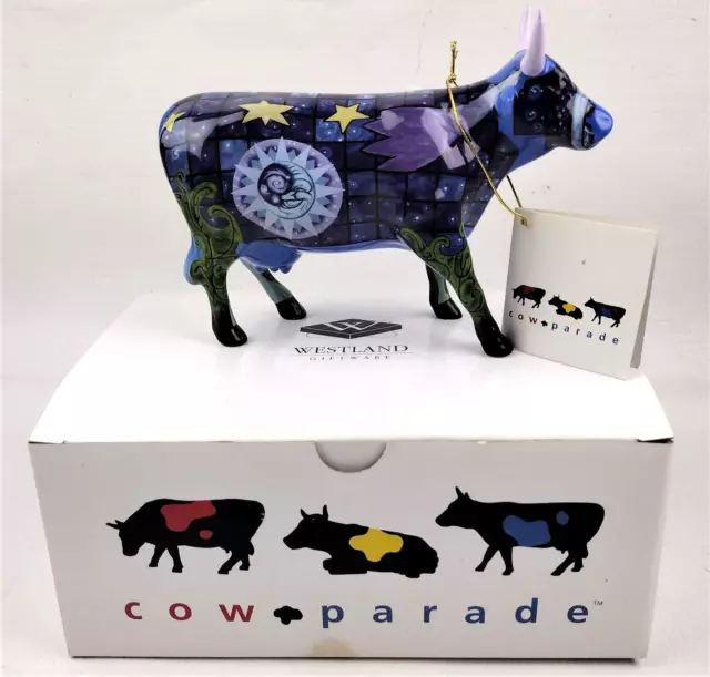 Cow Parade Figurine + Tag + Box 9191 Infinity Cow Westland Giftware 2001