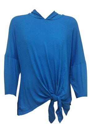TEREZ Girl's Blue Long Sleeve Hoodie #1228549 NWT