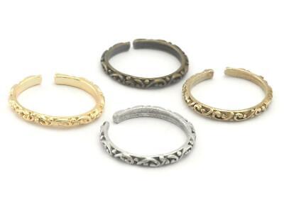 Minimalist Adjustable Ring Brass / Antique Silver plated / Antique Bronze /Gold