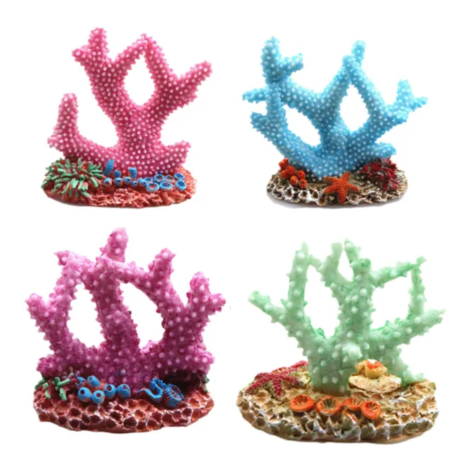 Resin Coral Aquarium Fish Tank Landscaping Ornament Mini Fake Home Decorations