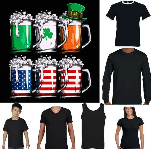San Patrizio Giorno T-Shirt, Guinness USA America Birra Irlandese Unisex T-Shirt