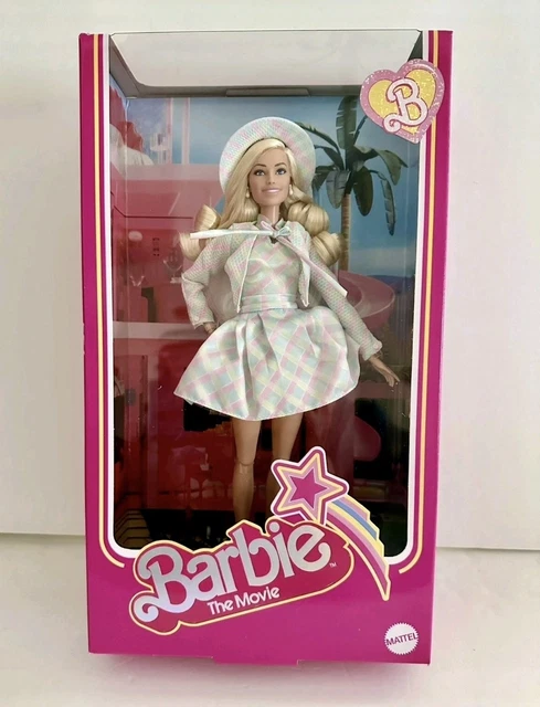 BARBIE THE MOVIE Doll – Blue Plaid Dress & Matching Hat Duty/Tariff Free To US $51.99