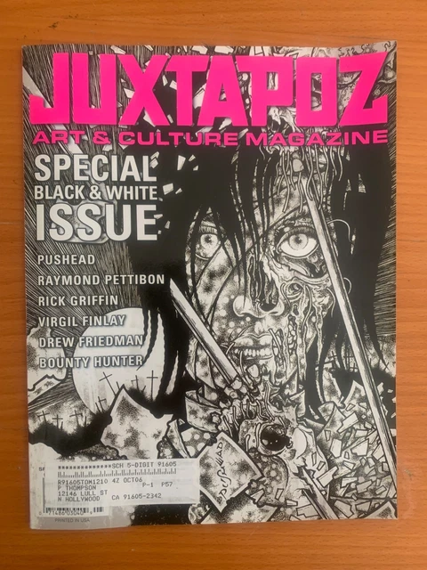 RARE JUXTAPOZ OCT. 2009 #105 LIMITED COVER ver. Pushead 15th