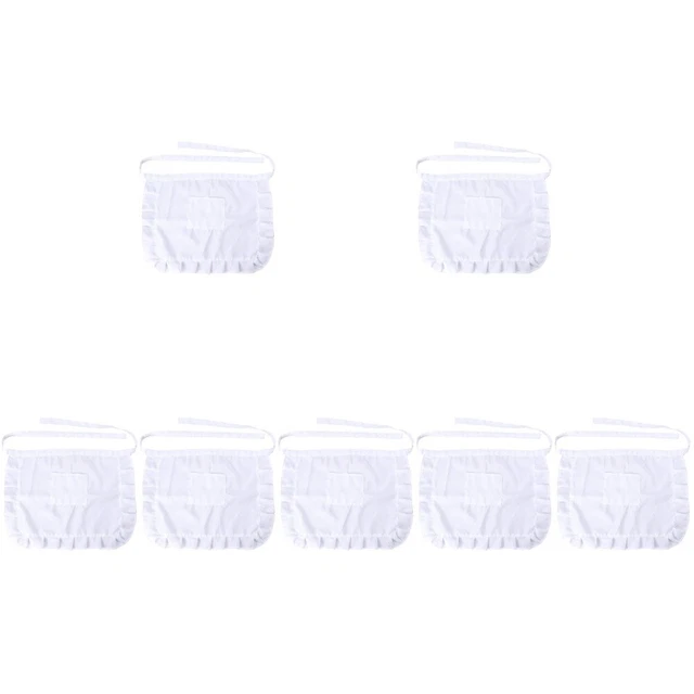 7 pz fiori vita corta cucina grembiule pizzo vita latte costume da cameriera