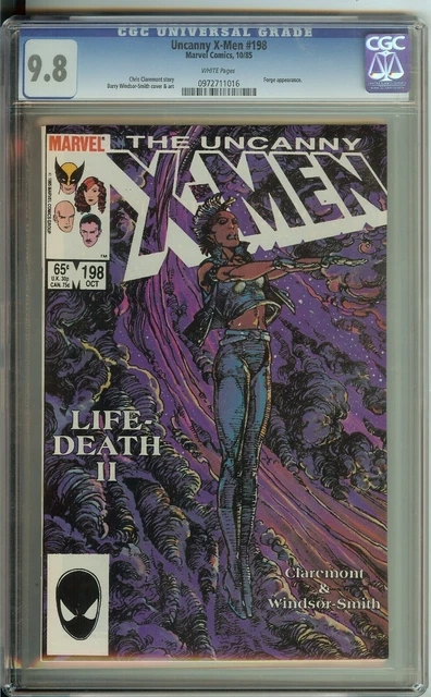 Uncanny X-Men #198 CGC 9.8 Marvel Comic 1985 Forge White Pages