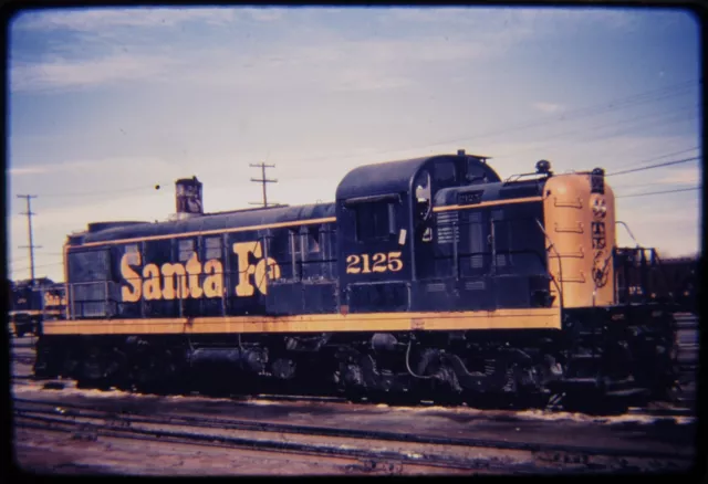 Duplicate Railroad Slide DSLD Santa Fe ATSF 2125 ALCO RSD5 Pueblo CO