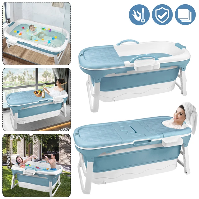 Bañera plegable adultos niños bañera de viaje móvil sauna de baño bañera plegable//