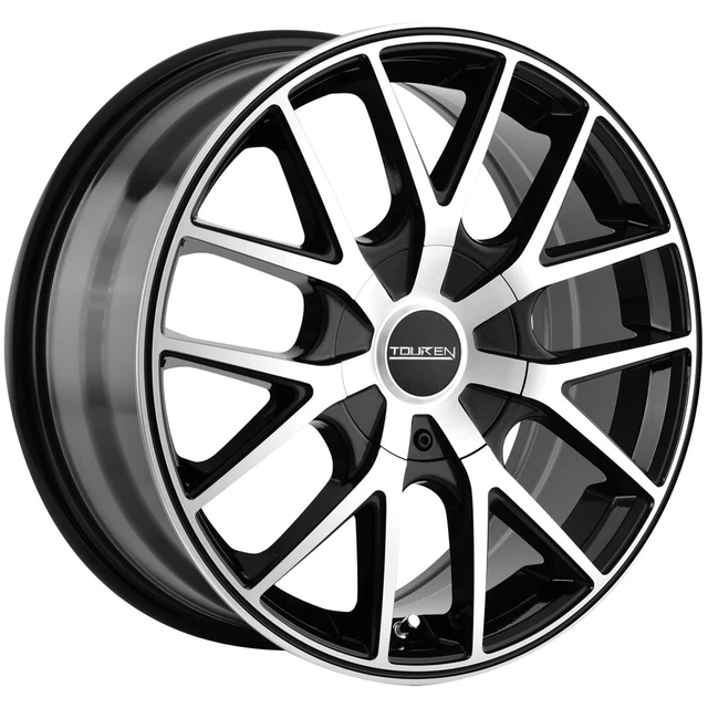 Touren TR60 16x7 5x112/5x120 +42mm Black/Machined Wheel Rim 16" Inch