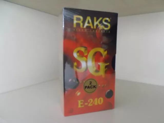 RAKS VHS 240 Sg , Cinta de Video En 2er Paquete, #K-72-2