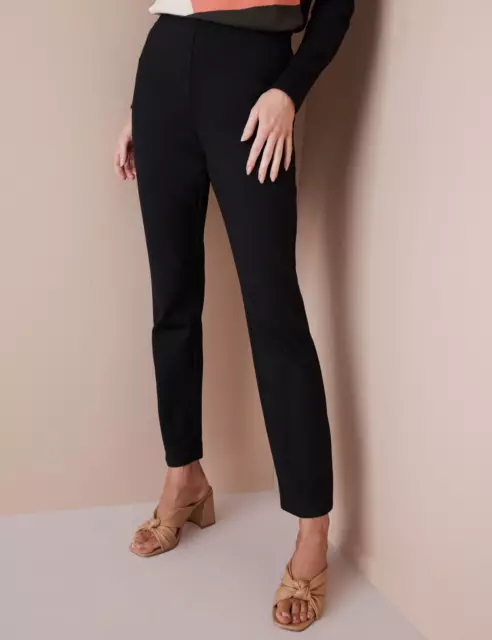 Noni B - Womens Pants - Black Winter Ponte Leggings - Elastane Fashion Trousers