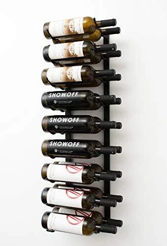 VintageView W Series Wine Rack 3 - Double Stack Metal Wall Mounted Wine Rack ...