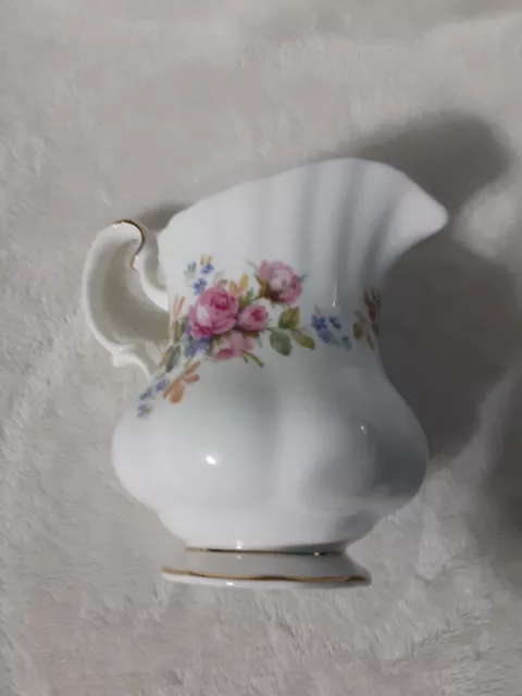 Vintage Royal Albert Bone China Moss Rose Hampton Creamer