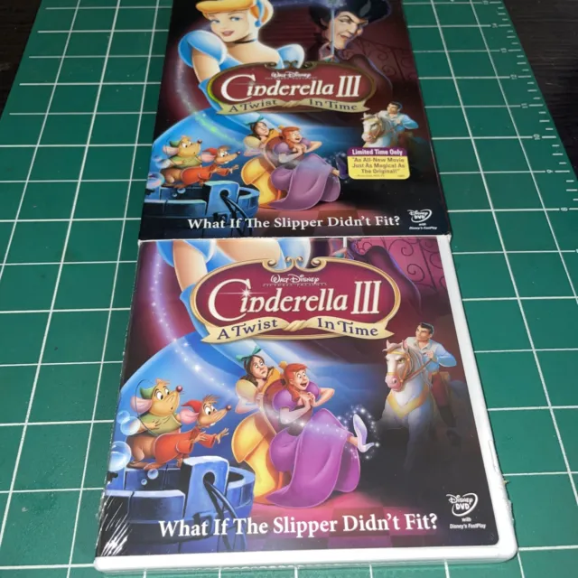 Cinderella 3 III: A Twist in Time (DVD, 2007, w/Slipcover) New Sealed Free Ship