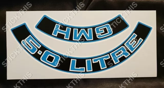 Suits Holden Statesman Caprice Deville SLE WB VC VH - Air Cleaner Decal 308 5.0L