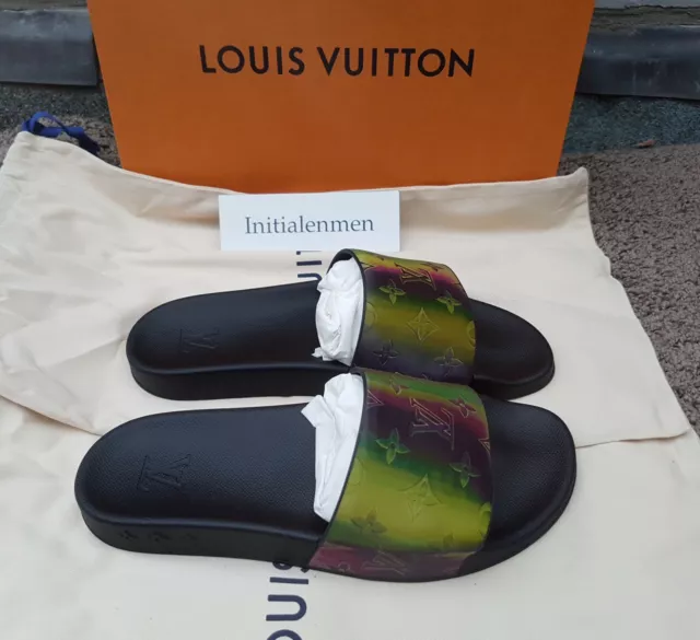 Authentic Louis Vuitton White Waterfront Men Mule/Sandals US14 EU47 LV/UK13