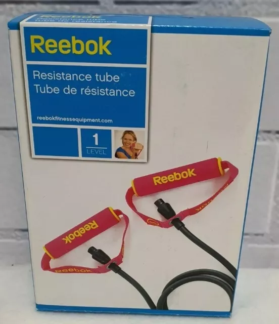 Reebok Resistance Tube Level 1 Light Training Band Exercise Gym Fitness