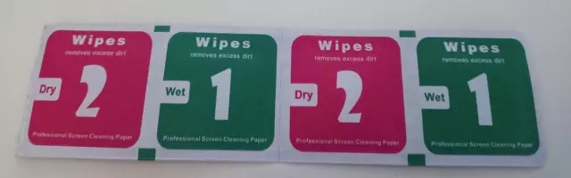 Lot 4 sachets lingettes: Professional screen clearing Paper pour Smartphone 2024