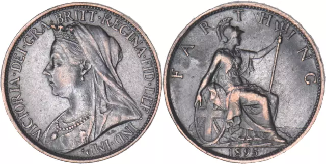 Grande-Bretagne - 1895 - Farthing - Reine Victoria - Qualité