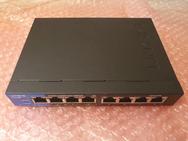 Linksys LGS108P V2 8-Port Network Switch 4-Port PoE