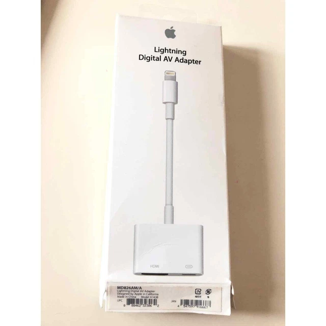 Apple MD826AM/A Lightning Digital AV And HDMI Adapter - OEM Apple MD826AM/A Lightning Digital AV And HDMI Adapter - OEM