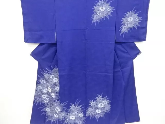 6417202: Japanese Kimono / Vintage Unused Homongi / Embroidery / Flowers