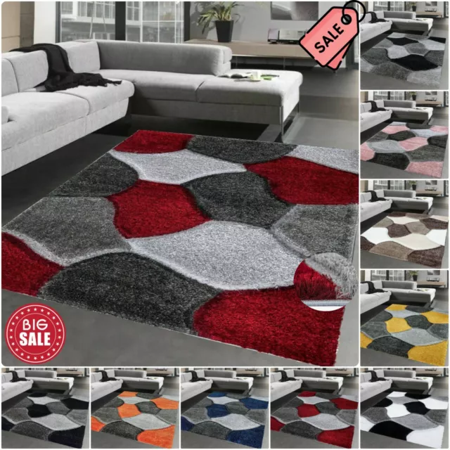 New Luxury Modern Shaggy Rugs Hallway Runner Living Room Bedroom Rugs Carpet Mat