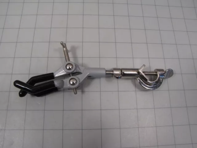 Eisco Labs CH0688-SL Clamp Retort 3-PVC Coated Prongs with Head Boss NEW