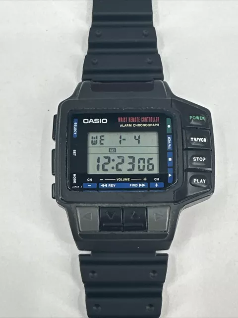 Orologio da polso Casio CMD-10 Vintage Digitale TV Telecomando IR Made in Japan