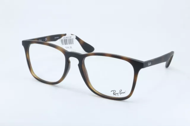 Ray Ban RB7074 Havana Square Men Full Rim 52-18-145 Eyeglasses Frames