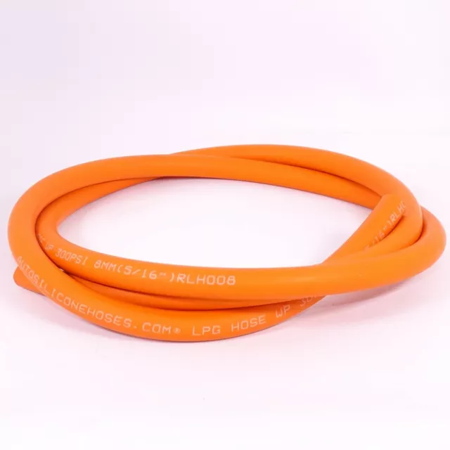 8mm Propane Butane LPG Gas Hose Pipe High Pressure Camping Caravan BBQ Motorhome