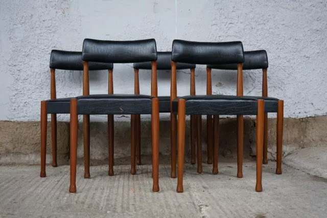 5x Designer Dining Chairs Chair Vintage 60s Mid Century Danish 60s Chairs