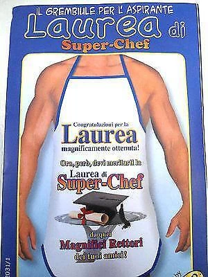 Grembiule Da Cucina Uomo Per L'aspirante Laurea Di Super Chef Congratulazioni
