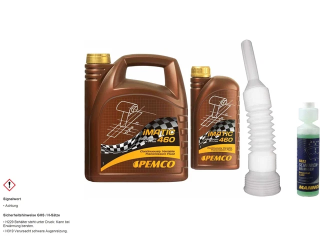 6L pemco Imatic 460 Cvt-Fluid Huile de Transmission Automatique Incl. Tuyau