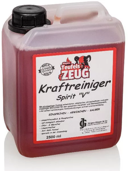 Teufelszeug Kraftreiniger Spirit "V" Hoch-Konzentrat mit Power-Formel 2,5 L