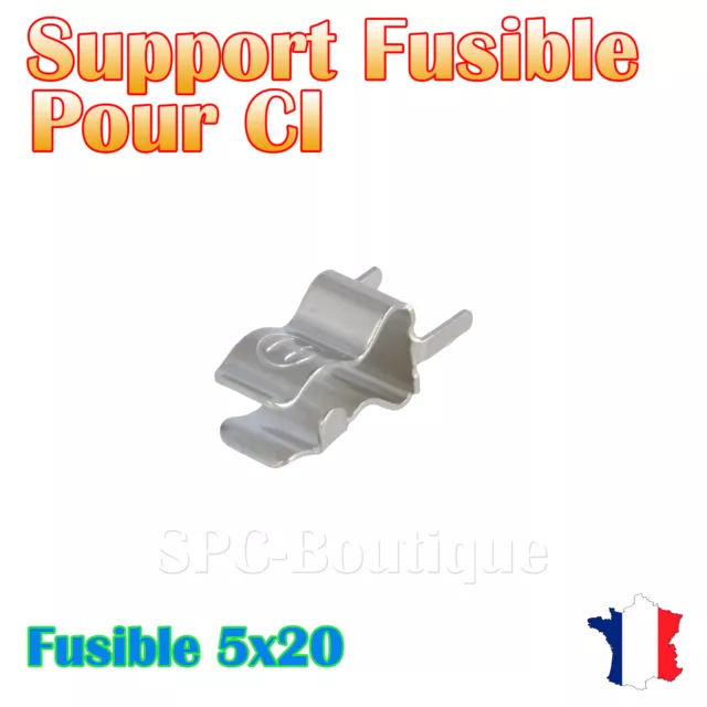 20x Support fusible pour fusible 5x20 mm a souder sur platine de montage