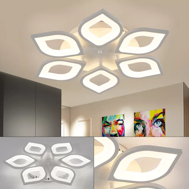 Acryl LED Light 6 Köpfe Deckenleuchte Unterputz Moderne Kronleuchter Wohnzimmer