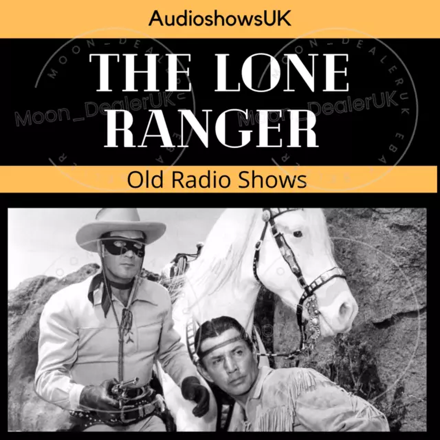 THE LONE RANGER  - 50 Old Time  Radio Shows Western  OTR Audio MP3 CD