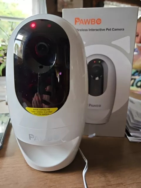 Pawbo+ Life Pet Camera 2 Way Audio Treat Dispenser Laser Game Cats Dogs PPC-21CL
