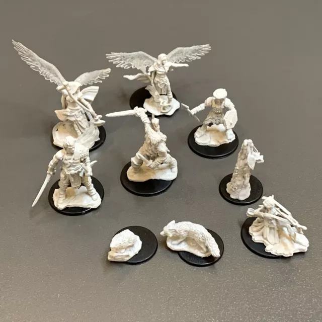 9pc Wizkids Hobgoblin Aasimar Wizard Fighter D&D Nolzur's Marvelous Miniatures