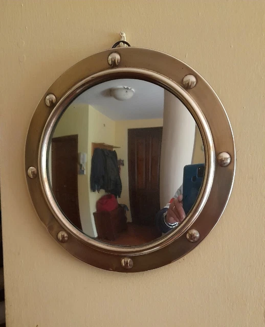 Specchio Convesso Ottone - Brass Mirror  Italian Design 1960  Ponti,  Fornasetti