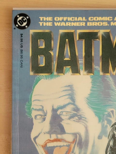 batman the movie official COMIC adaptation 1989 JOKER JACK NICHOLSON UNREAD MINT 3