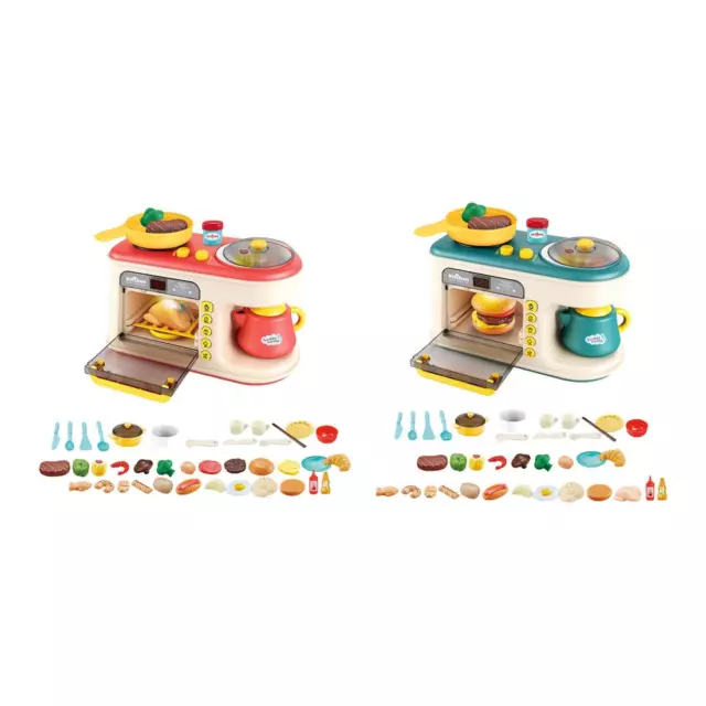 Mikrowellen-Küchen-Spielset, Ofen-Spielküchenzubehör, farbwechselndes