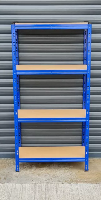 4 Tier Heavy Duty Metal Shelving Rack Unit Garage Storage 150x75x30cm MND