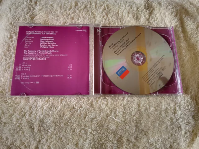 MOZART : Die Entfuhrung Aus Dem Serail : Christopher Hogwood : 2003 Decca CD 3